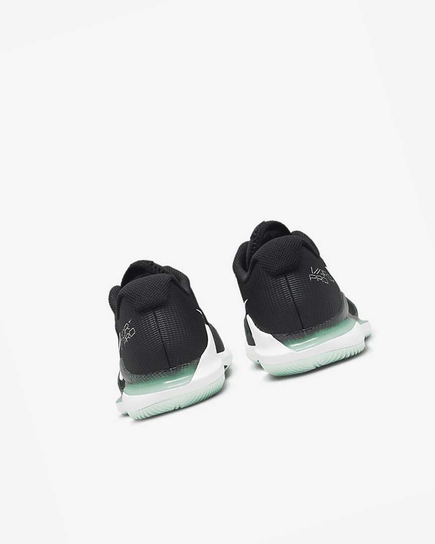 Black / Mint / White Nike Court Air Zoom Vapor Pro Men's Tennis Shoes | CA_4889