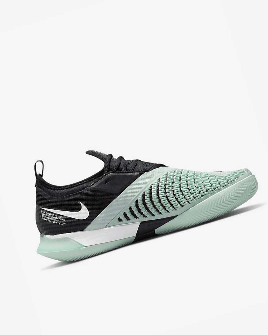 Black / Mint / White Nike Court React Vapor NXT Men's Tennis Shoes | CA_4513