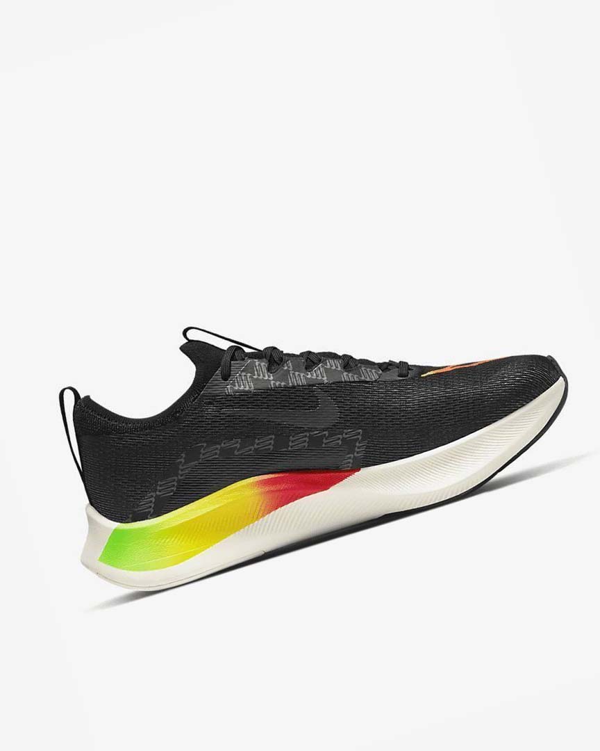 Black / Multicolor Nike Zoom Fly 4 Men's Running Shoes | CA_3095