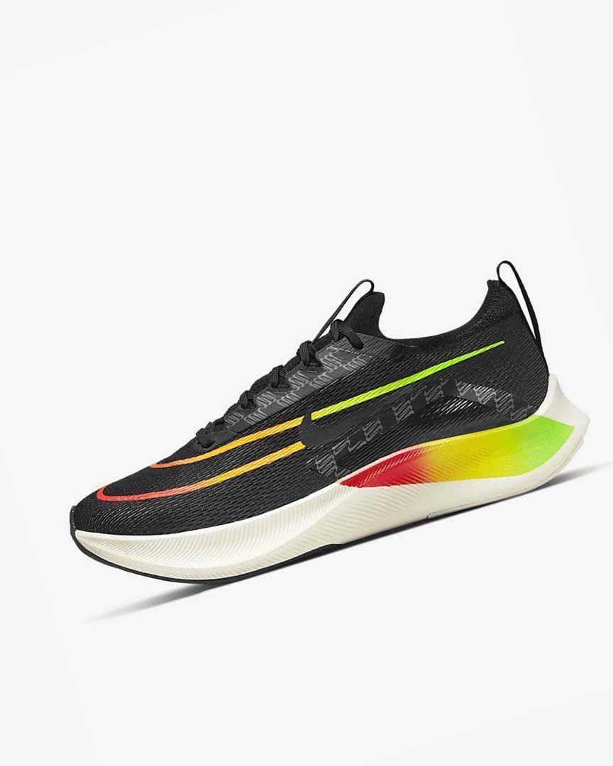 Black / Multicolor Nike Zoom Fly 4 Men\'s Running Shoes | CA_3095