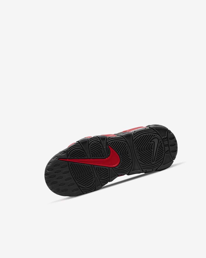 Black / Navy / White / Red Nike Air More Uptempo Boys' Basketball Shoes | CA_2865