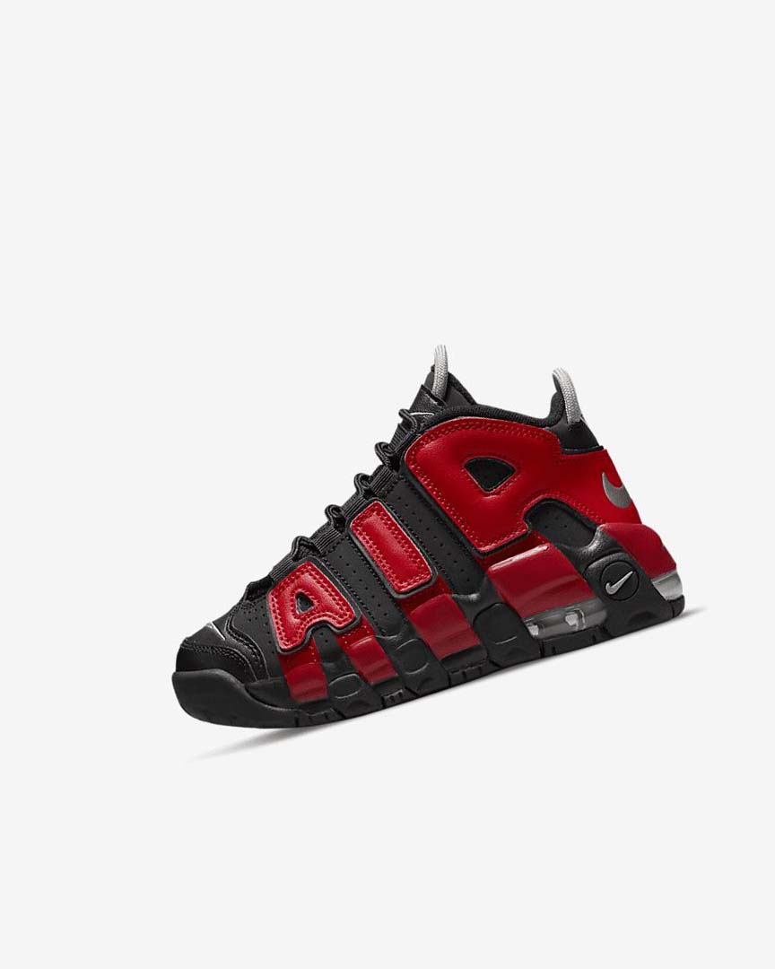 Black / Navy / White / Red Nike Air More Uptempo Boys\' Basketball Shoes | CA_2865