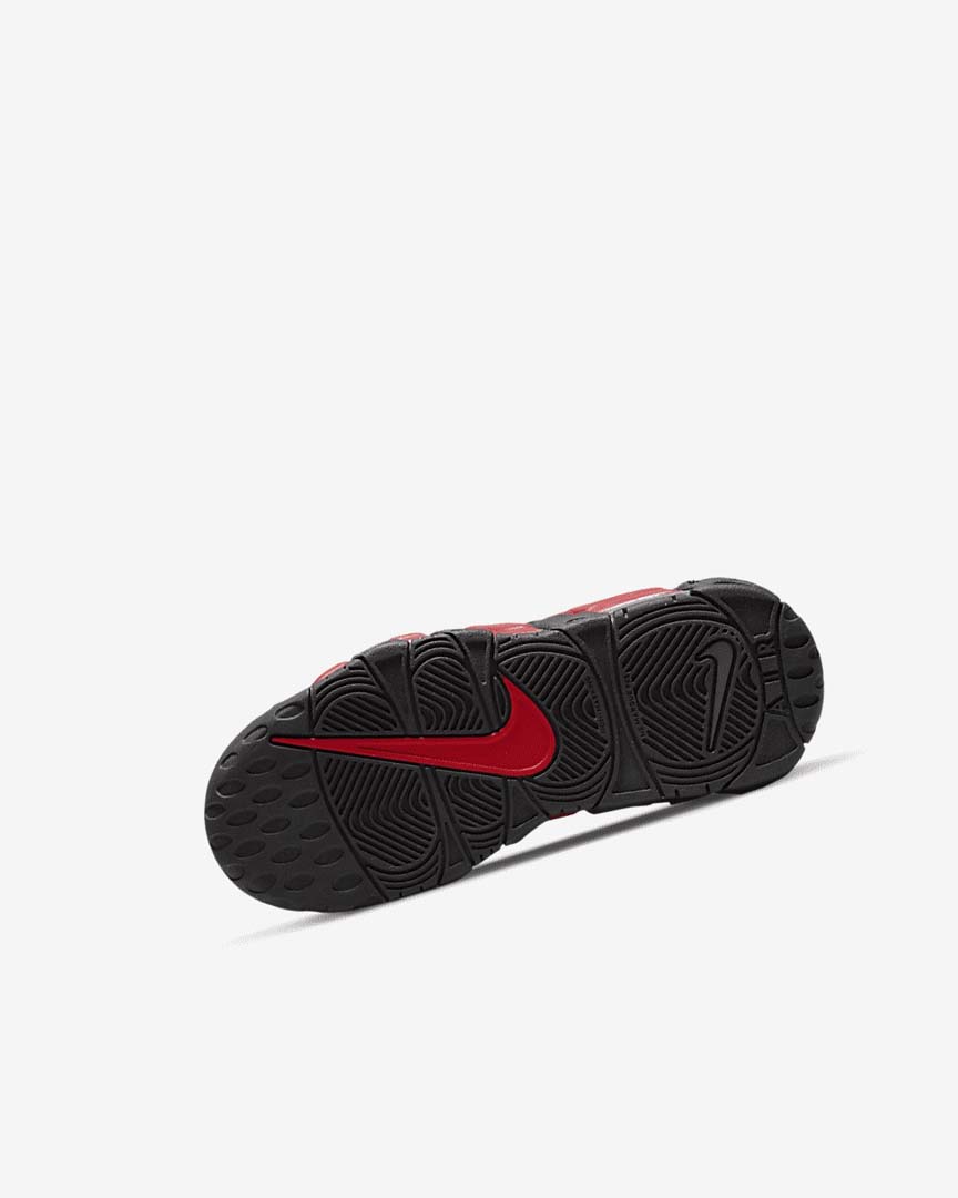 Black / Navy / White / Red Nike Air More Uptempo Girls' Sneakers | CA_4492