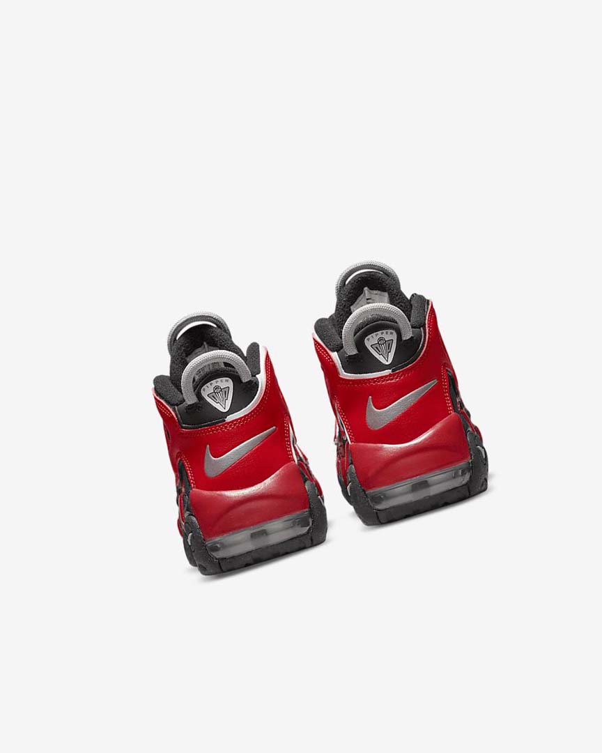 Black / Navy / White / Red Nike Air More Uptempo Girls' Sneakers | CA_4492