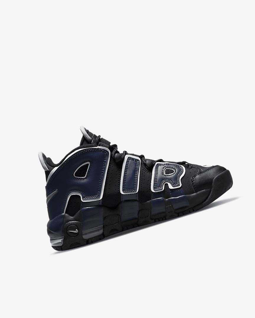 Black / Navy / White / Red Nike Air More Uptempo Boys' Basketball Shoes | CA_4805