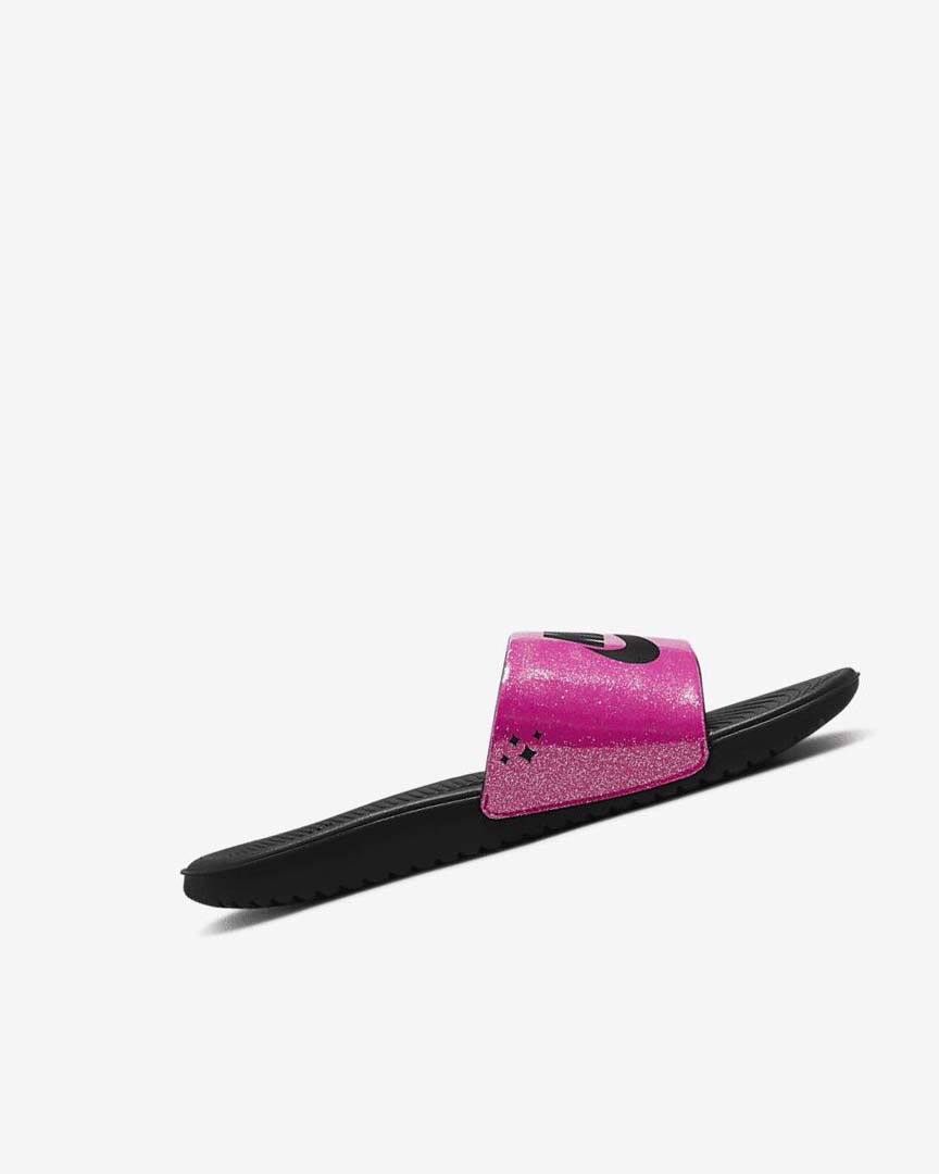 Black Nike Kawa SE Boys' Slides | CA_5502