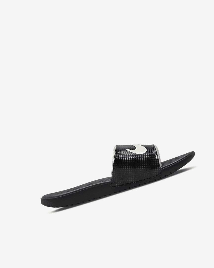 Black Nike Kawa SE Girls' Slides | CA_4731