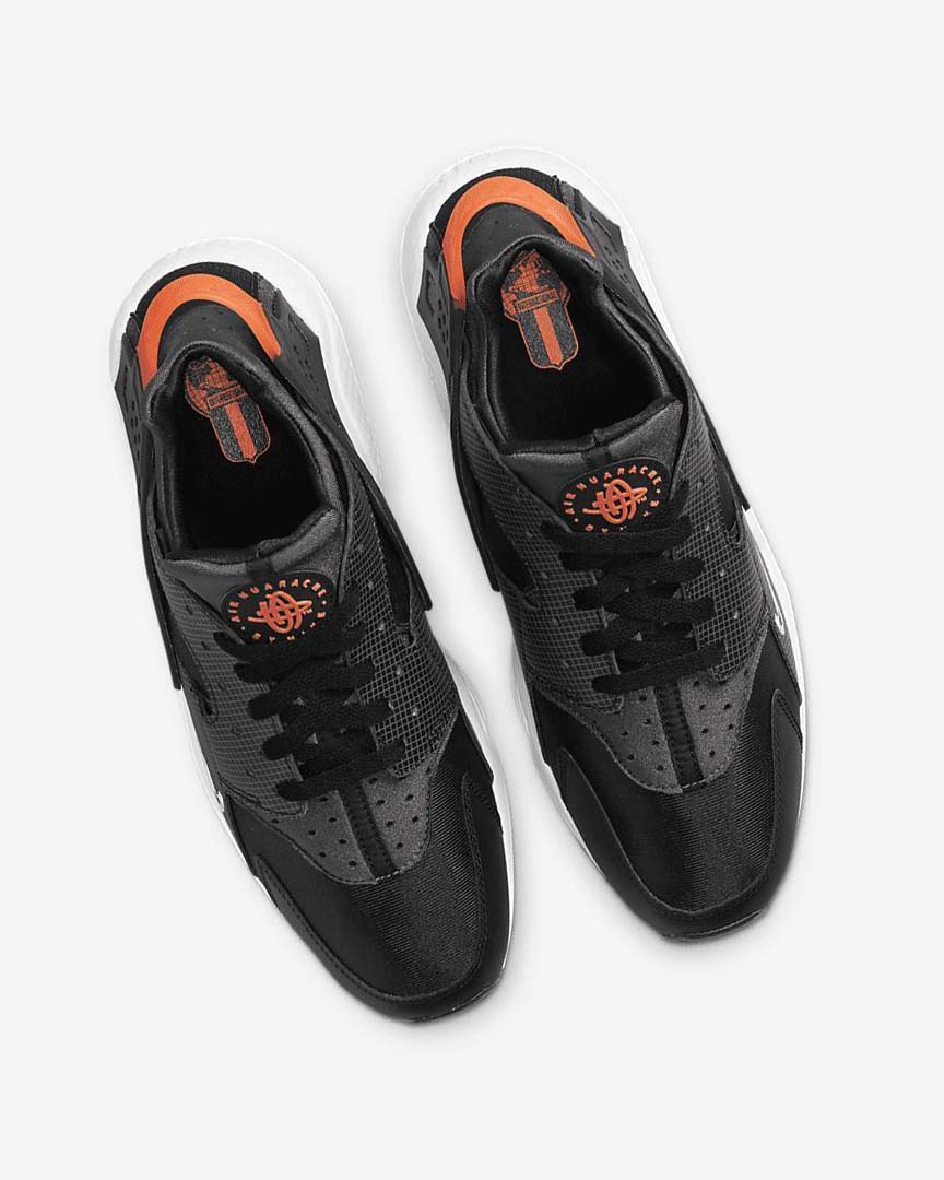 Black / Orange / Grey / White Nike Air Huarache Men's Sneakers | CA_4898