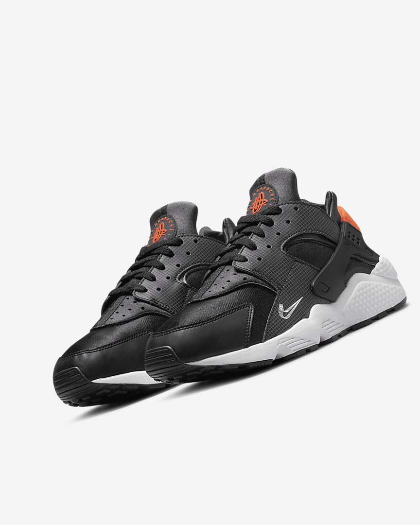 Black / Orange / Grey / White Nike Air Huarache Men's Sneakers | CA_4898