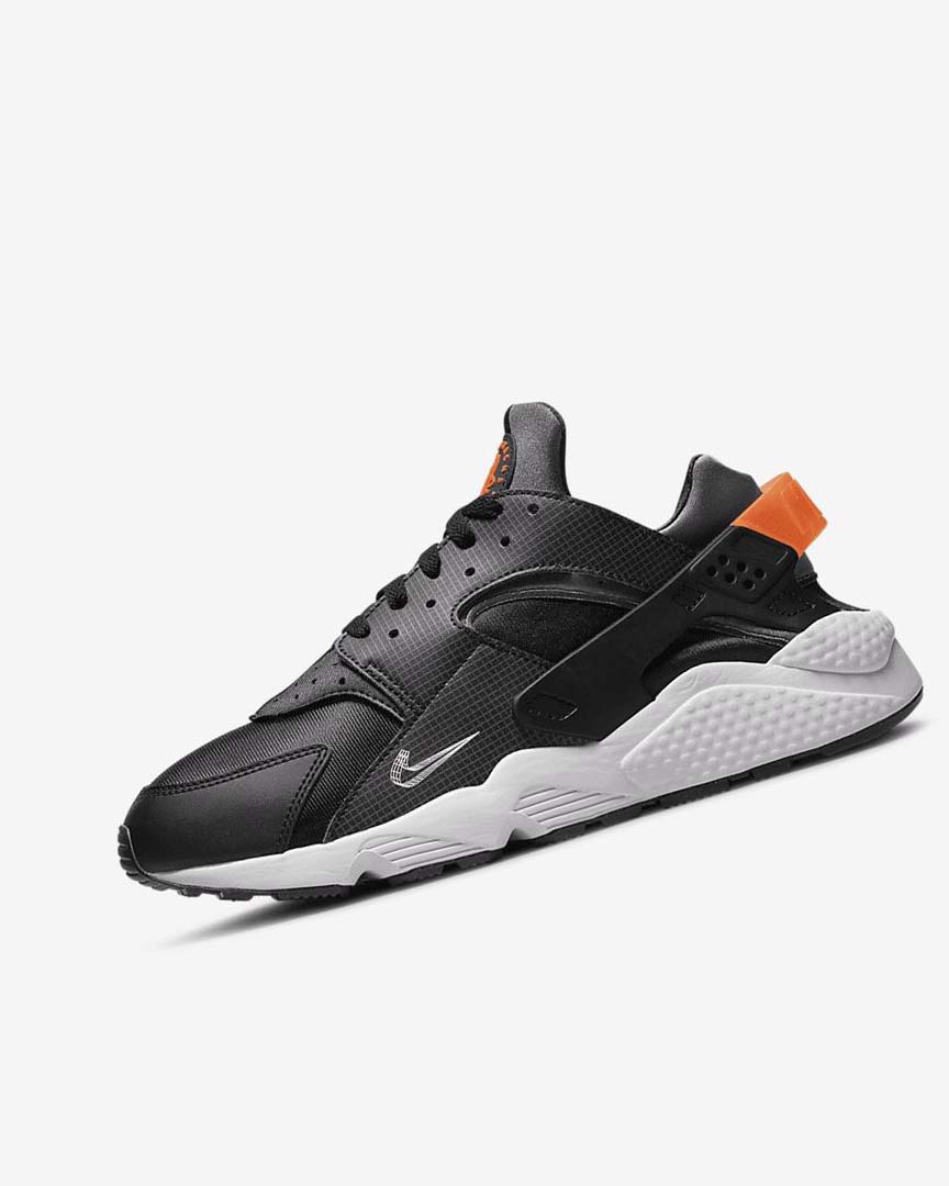 Black / Orange / Grey / White Nike Air Huarache Men\'s Sneakers | CA_4898