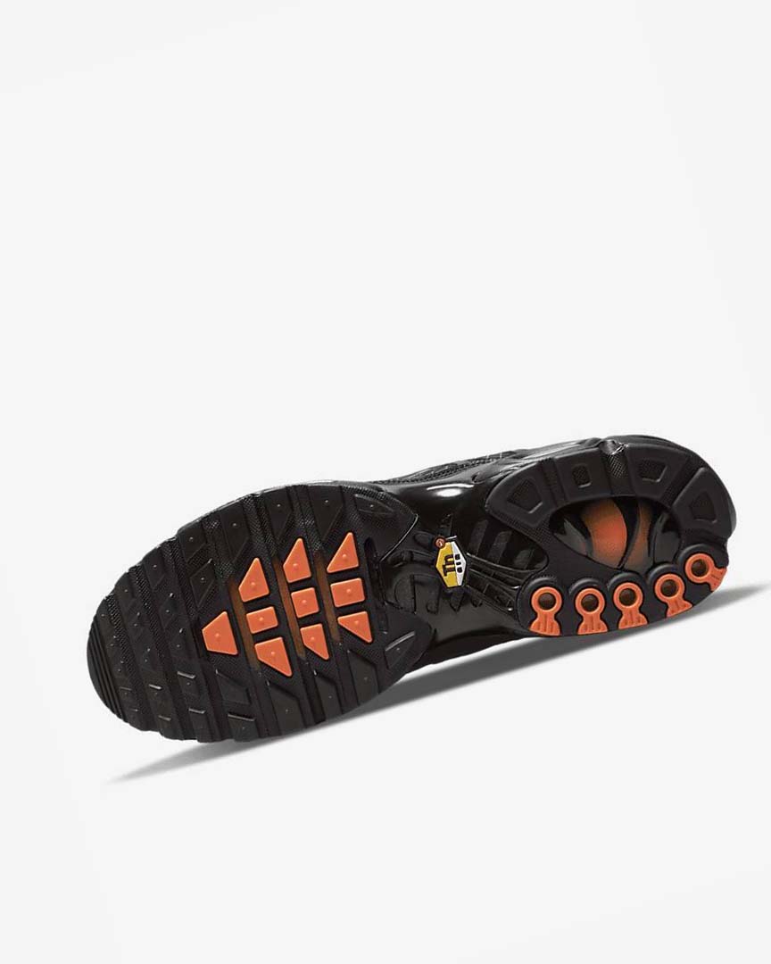 Black / Orange / Grey / White Nike Air Max Plus Men's Sneakers | CA_5240