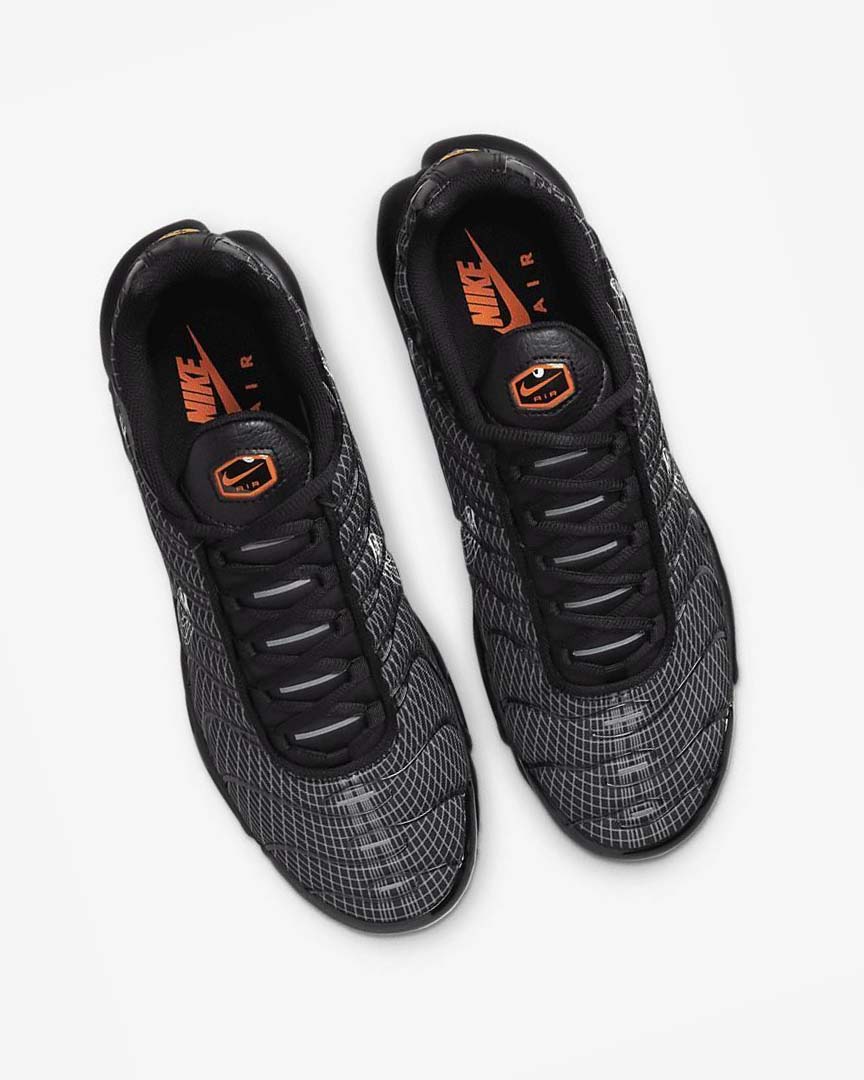Black / Orange / Grey / White Nike Air Max Plus Men's Sneakers | CA_5240