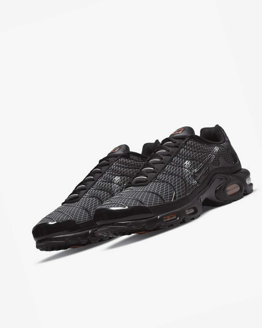 Black / Orange / Grey / White Nike Air Max Plus Men's Sneakers | CA_5240