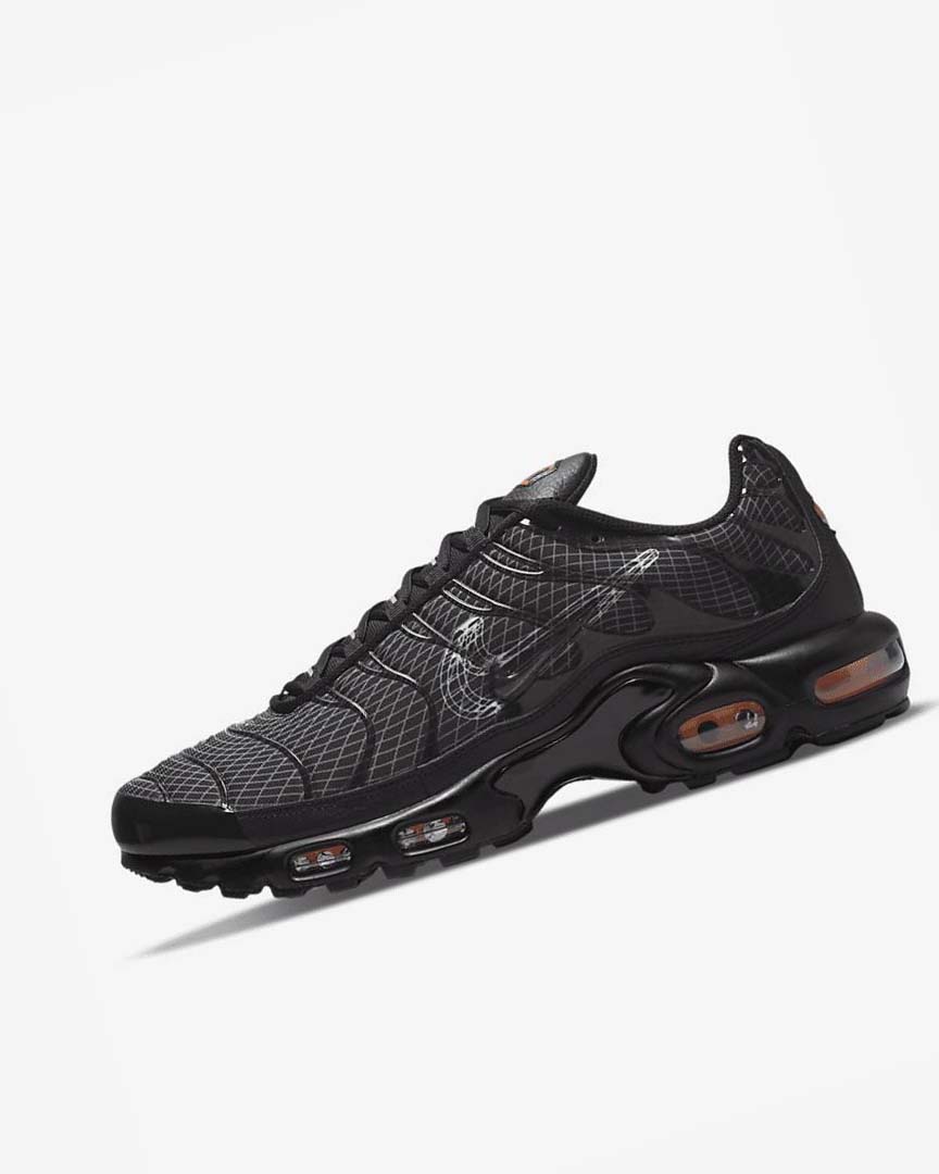 Black / Orange / Grey / White Nike Air Max Plus Men\'s Sneakers | CA_5240