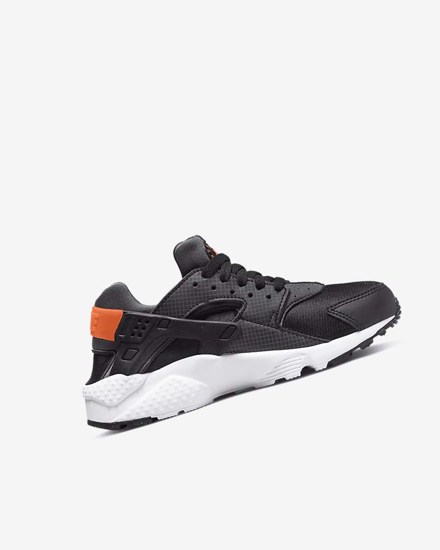 Black / Orange / Grey / White Nike Huarache Run Boys' Shoes | CA_5144