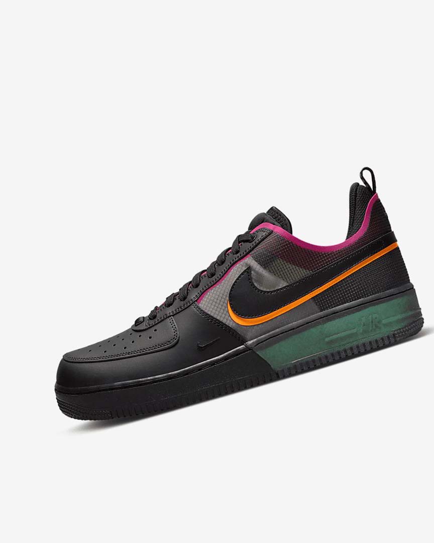 Black / Orange / Pink / Black Nike Air Force 1 React Men\'s Sneakers | CA_2593