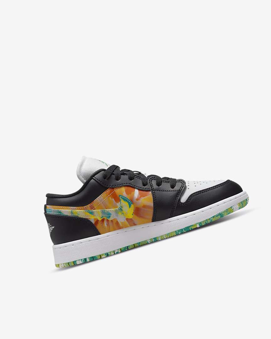 Black / Orange / White Nike Air Jordan 1 Low SE Girls' Sneakers | CA_4500