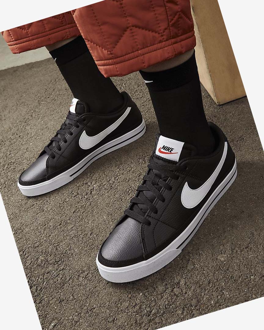Black / Orange / White Nike Court Legacy Next Nature Women's Sneakers | CA_5409