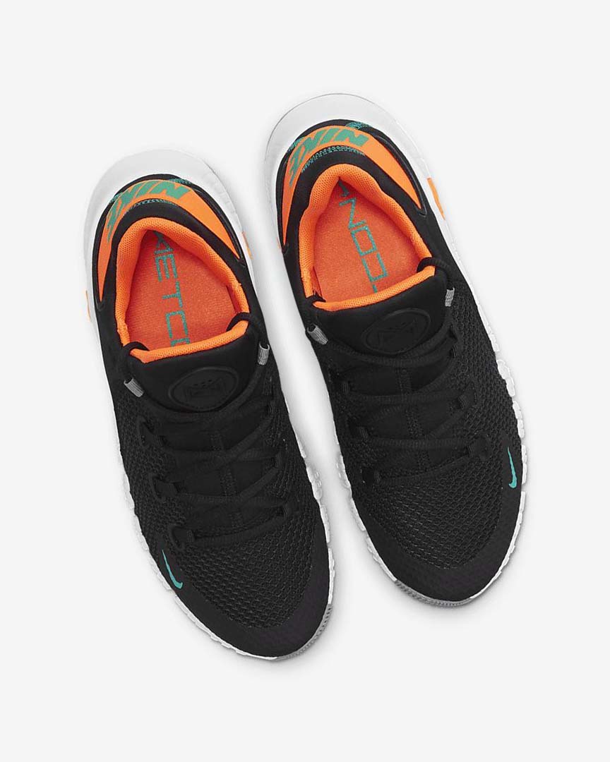 Black / Orange / White / Turquoise Nike Free Metcon 4 Women's Training Shoes | CA_4875
