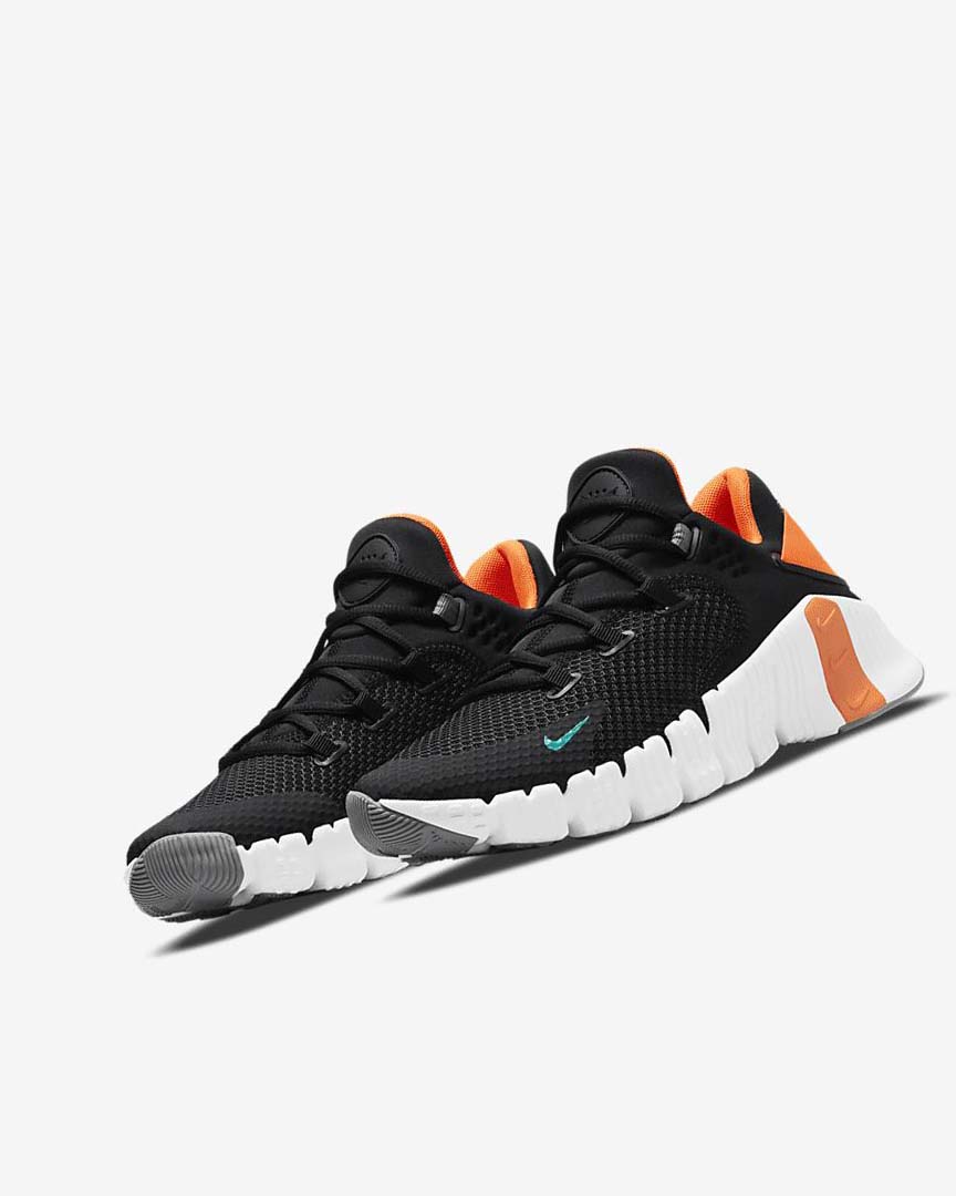 Black / Orange / White / Turquoise Nike Free Metcon 4 Women's Training Shoes | CA_4875