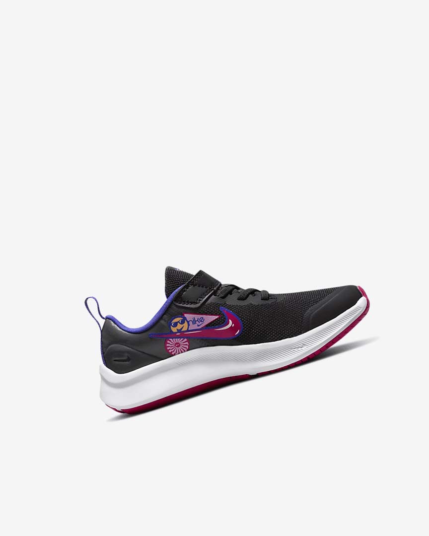 Black / Pink Nike Star Runner 3 SE Girls' Running Shoes | CA_4795