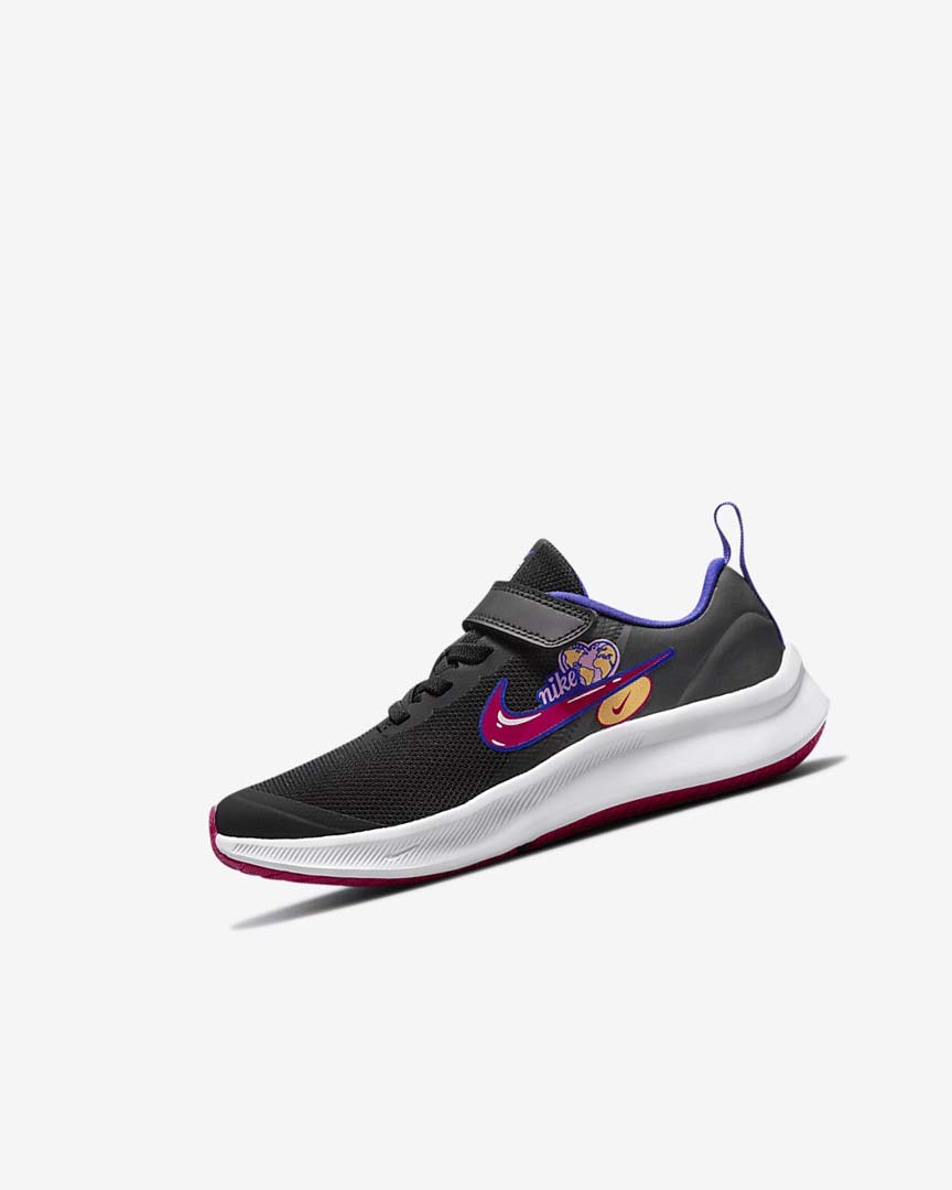Black / Pink Nike Star Runner 3 SE Girls\' Running Shoes | CA_4795