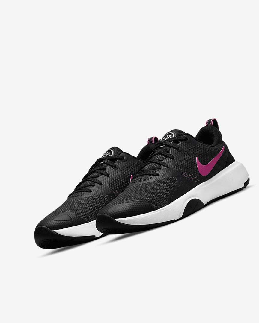 Black / Purple / Purple / Pink Nike City Rep TR Women's Training Shoes | CA_2223