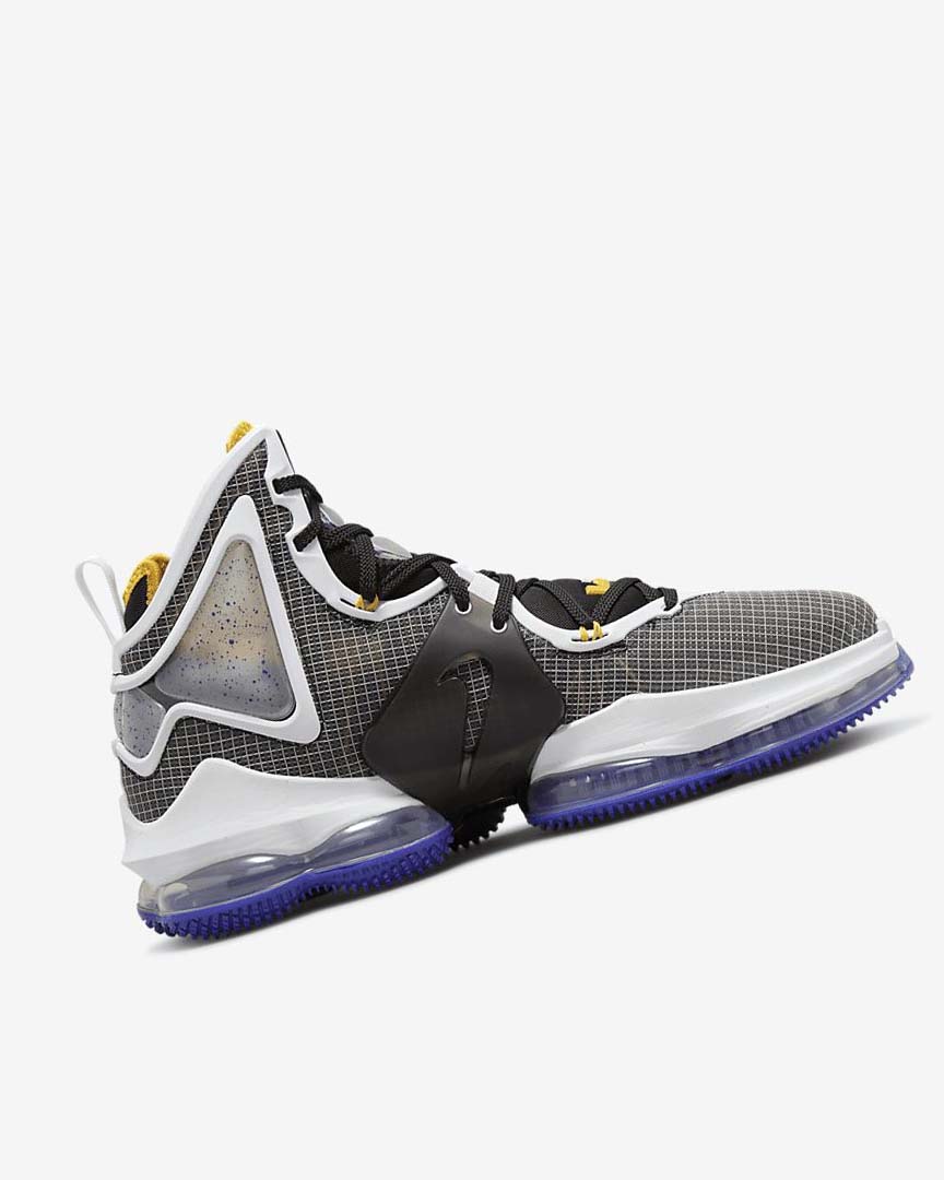 Black / Purple / White / Gold Nike LeBron 19 Women's Basketball Shoes | CA_2742