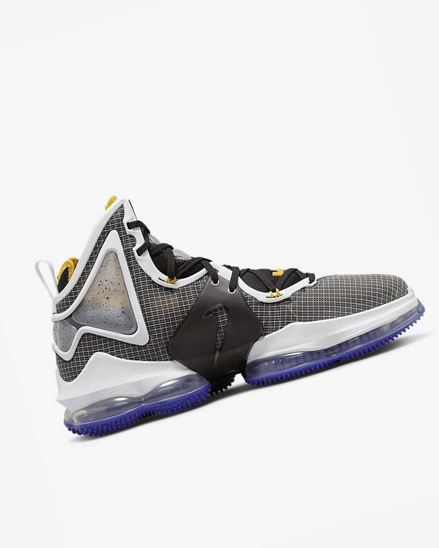 Black / Purple / White / Gold Nike LeBron 19 Men's Basketball Shoes | CA_5154