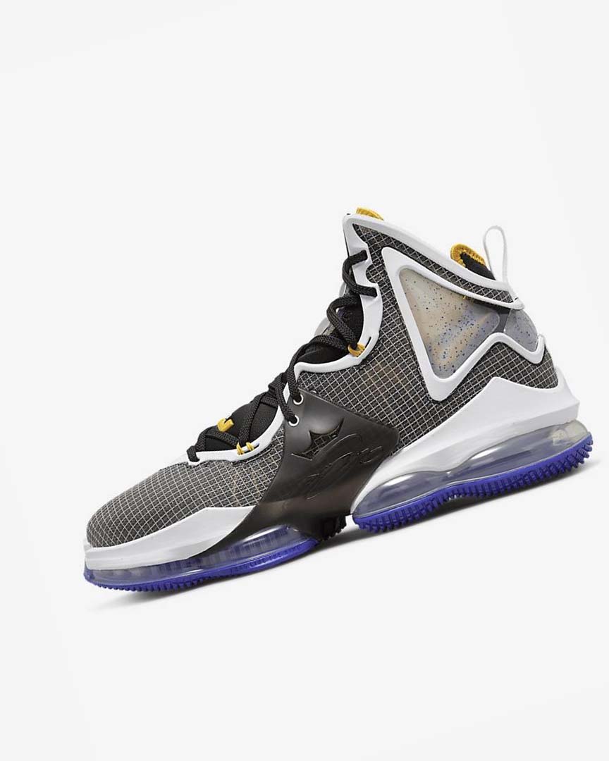 Black / Purple / White / Gold Nike LeBron 19 Men\'s Basketball Shoes | CA_5154