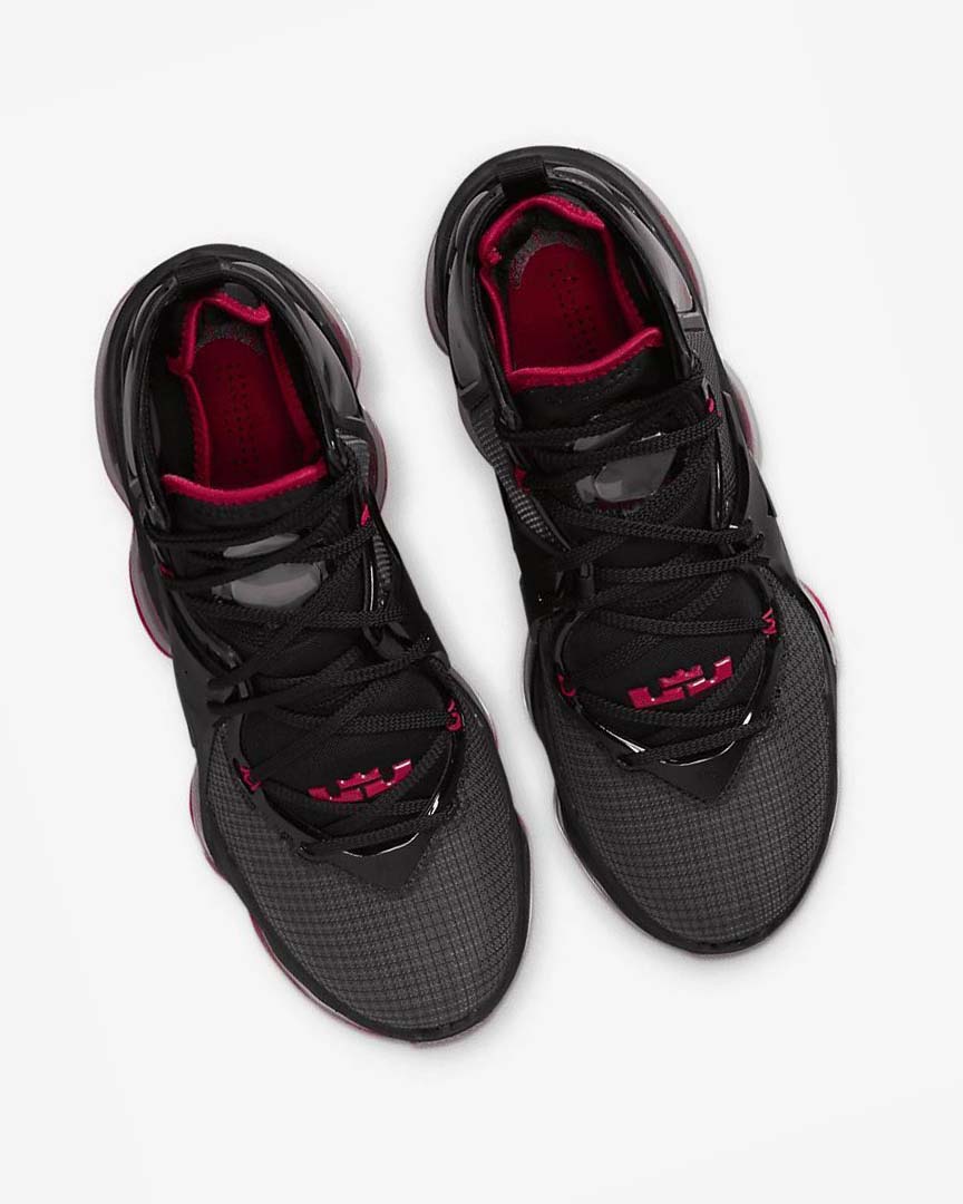Black / Red / Black Nike LeBron 19 Men's Basketball Shoes | CA_2820