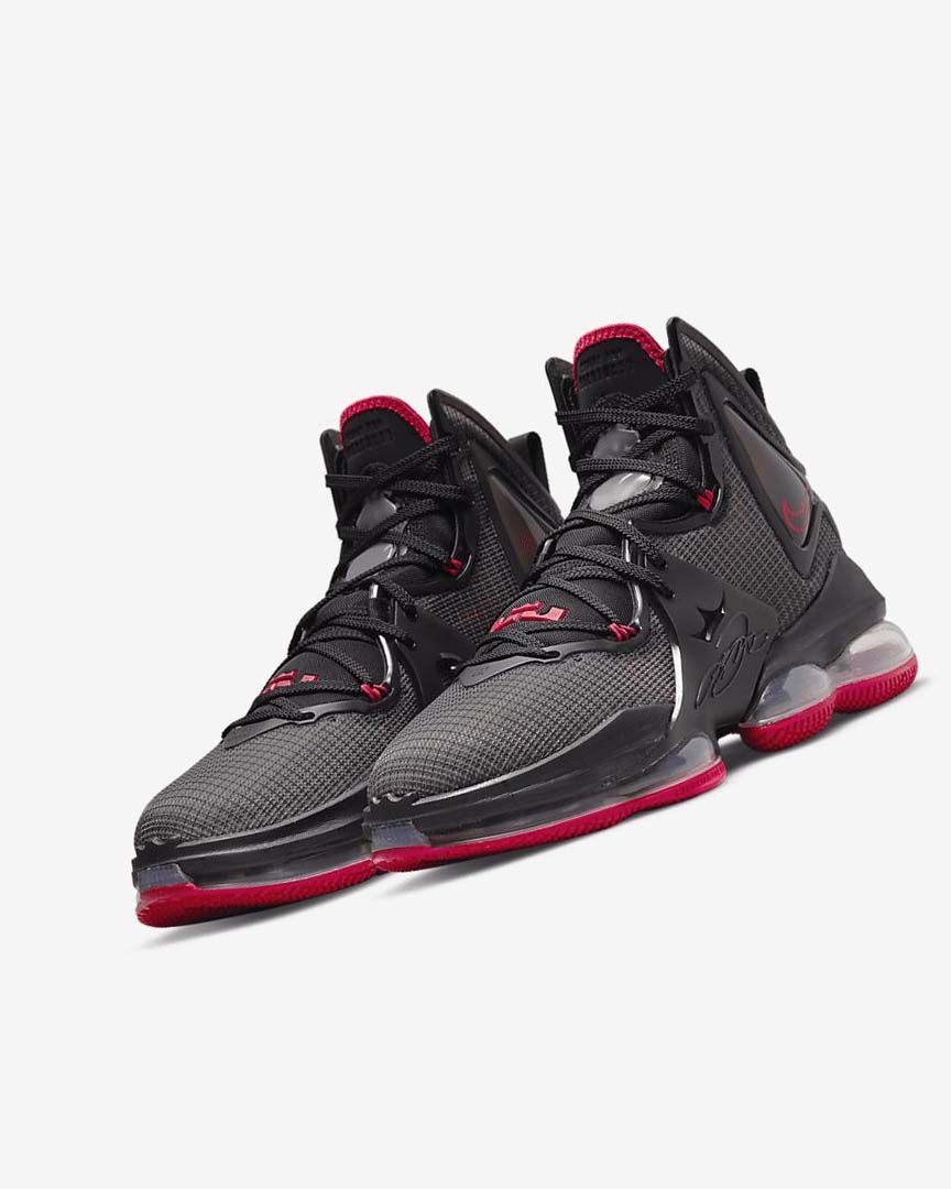 Black / Red / Black Nike LeBron 19 Women's Basketball Shoes | CA_2512
