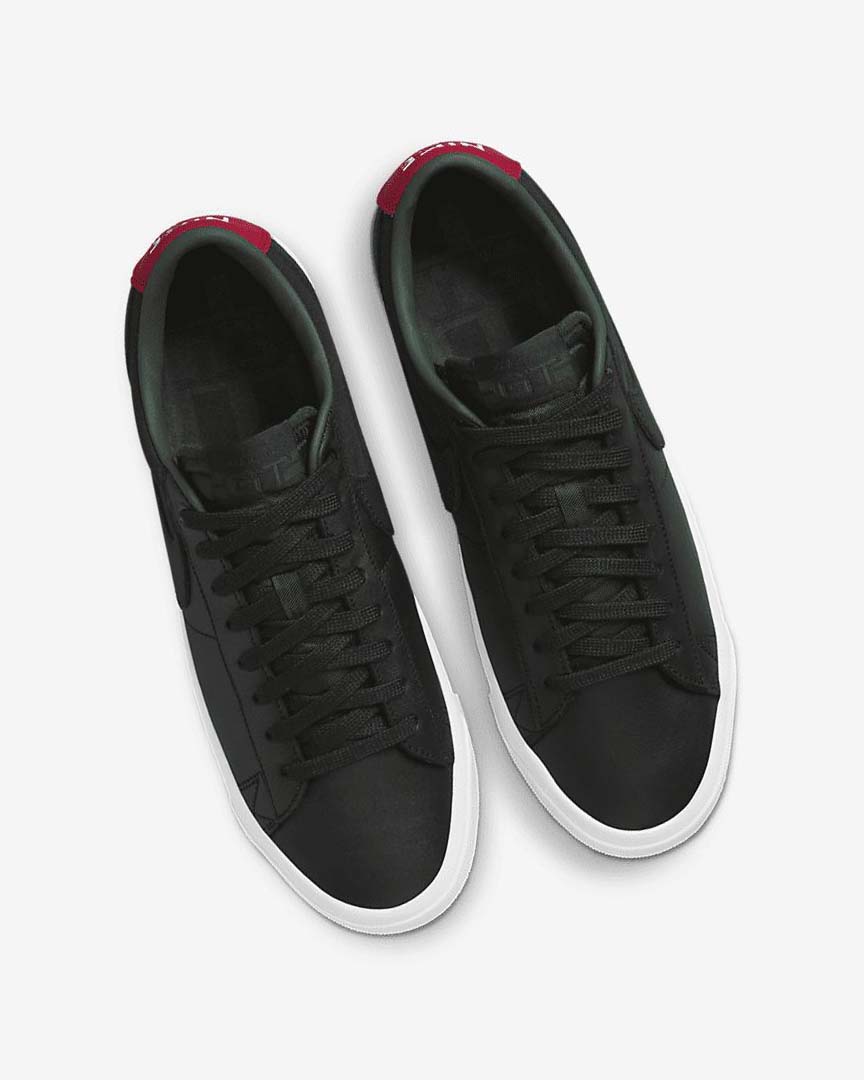 Black / Red / Black Nike SB Zoom Blazer Low Pro GT Premium Women's Skate Shoes | CA_2488