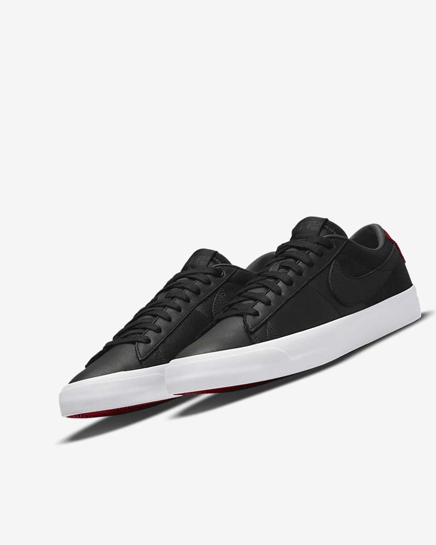 Black / Red / Black Nike SB Zoom Blazer Low Pro GT Premium Women's Skate Shoes | CA_2488