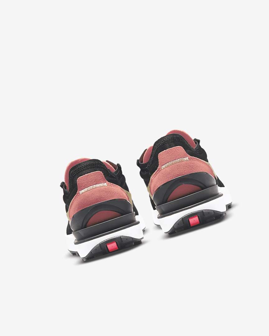 Black / Red / Light Green Nike Waffle One Women's Sneakers | CA_5226