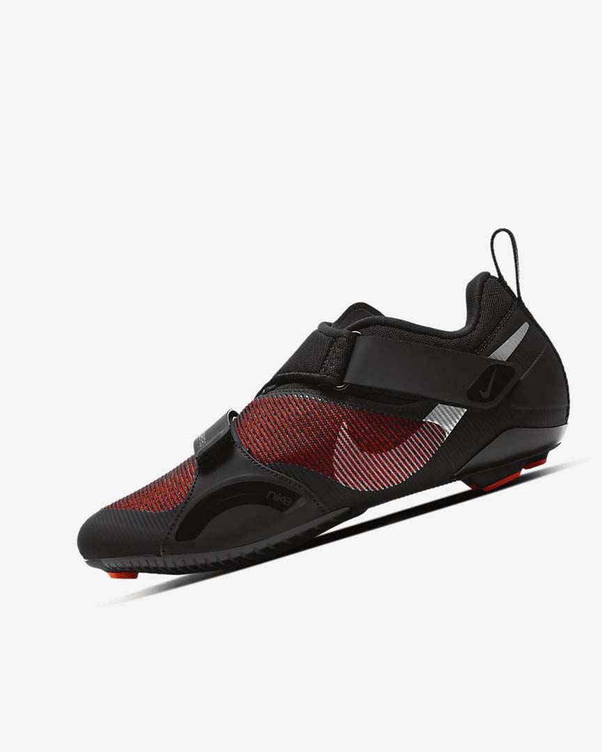 Black / Red / Metal Silver Nike SuperRep Cycle Women\'s Training Shoes | CA_5595