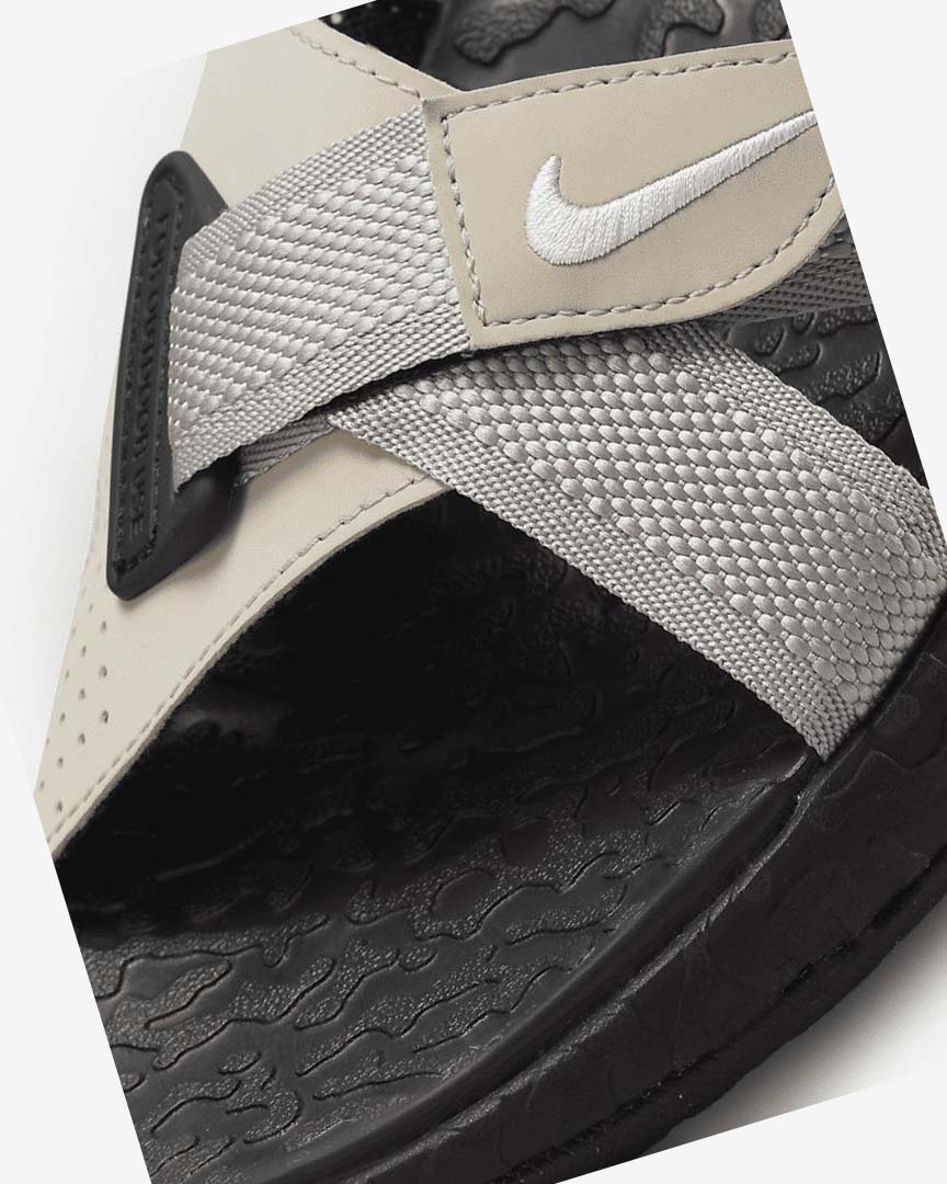 Black / Red Nike ACG Air Deschutz+ Men's Sandals | CA_4517