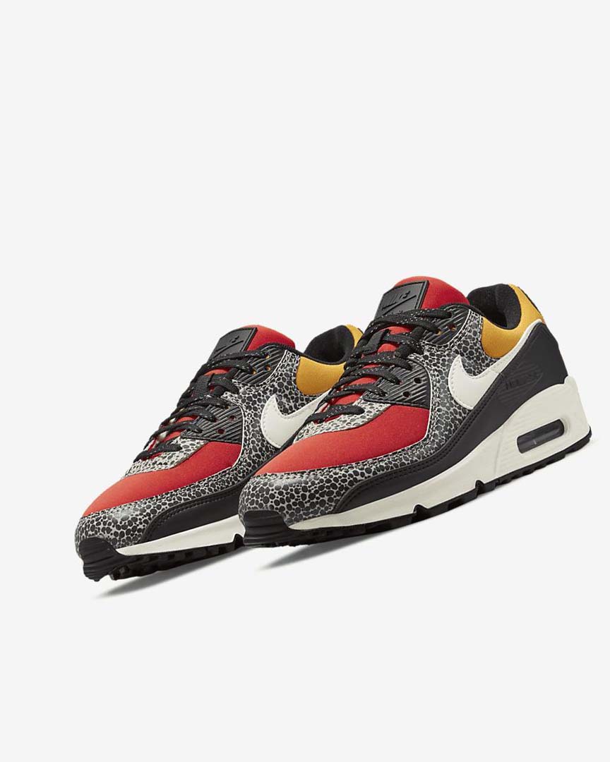 Black / Red Nike Air Max 90 SE Women's Casual Shoes | CA_2947
