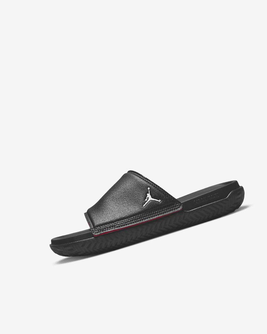 Black / Red Nike Jordan Play Boys\' Slides | CA_3242