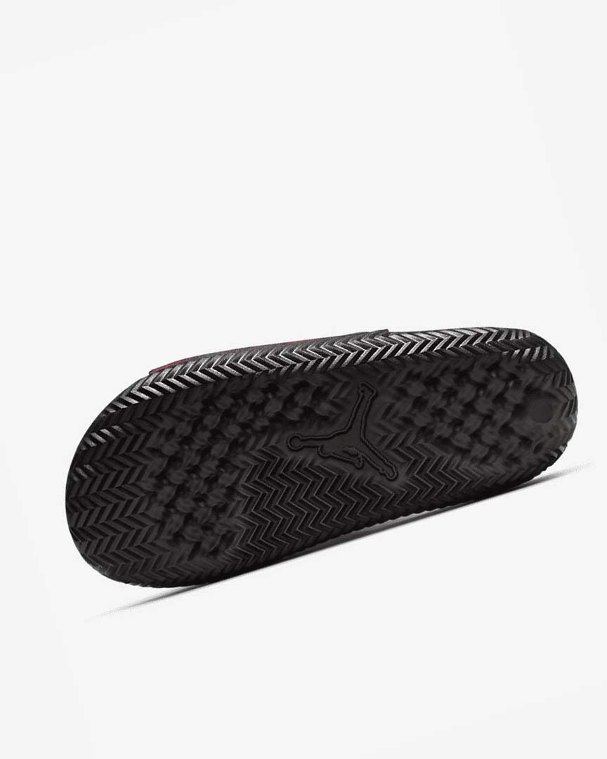 Black / Red Nike Jordan Play Men's Slides | CA_3099