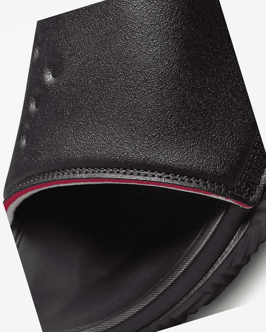 Black / Red Nike Jordan Play Men's Slides | CA_3099
