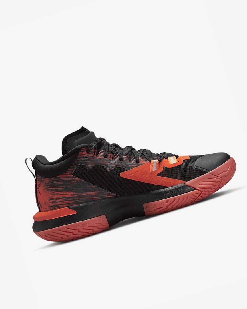 Black / Red / Orange Nike Zion 1 SP Men's Basketball Shoes | CA_4559