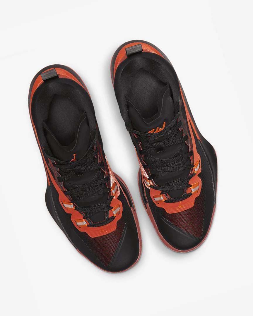 Black / Red / Orange Nike Zion 1 SP Men's Basketball Shoes | CA_4559
