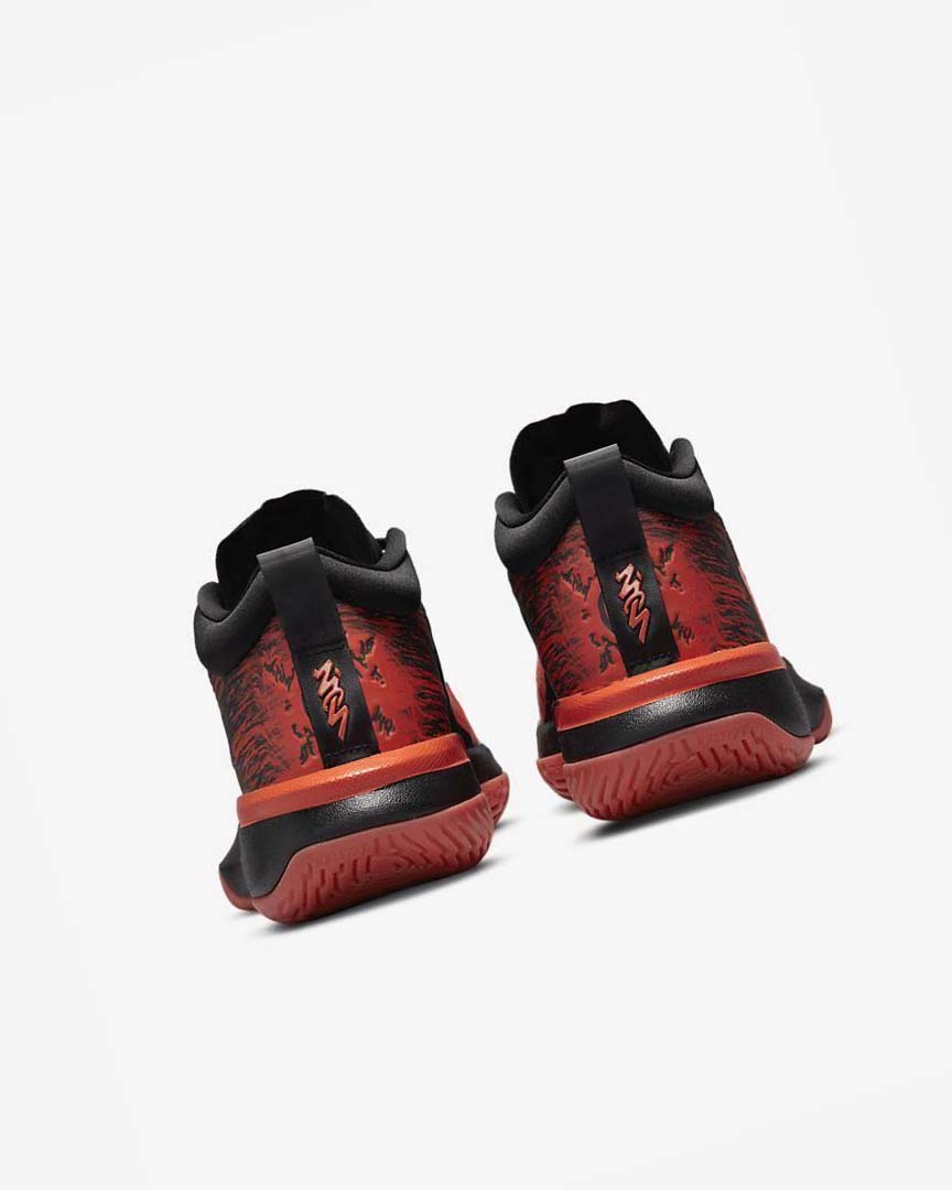 Black / Red / Orange Nike Zion 1 SP Men's Basketball Shoes | CA_4559