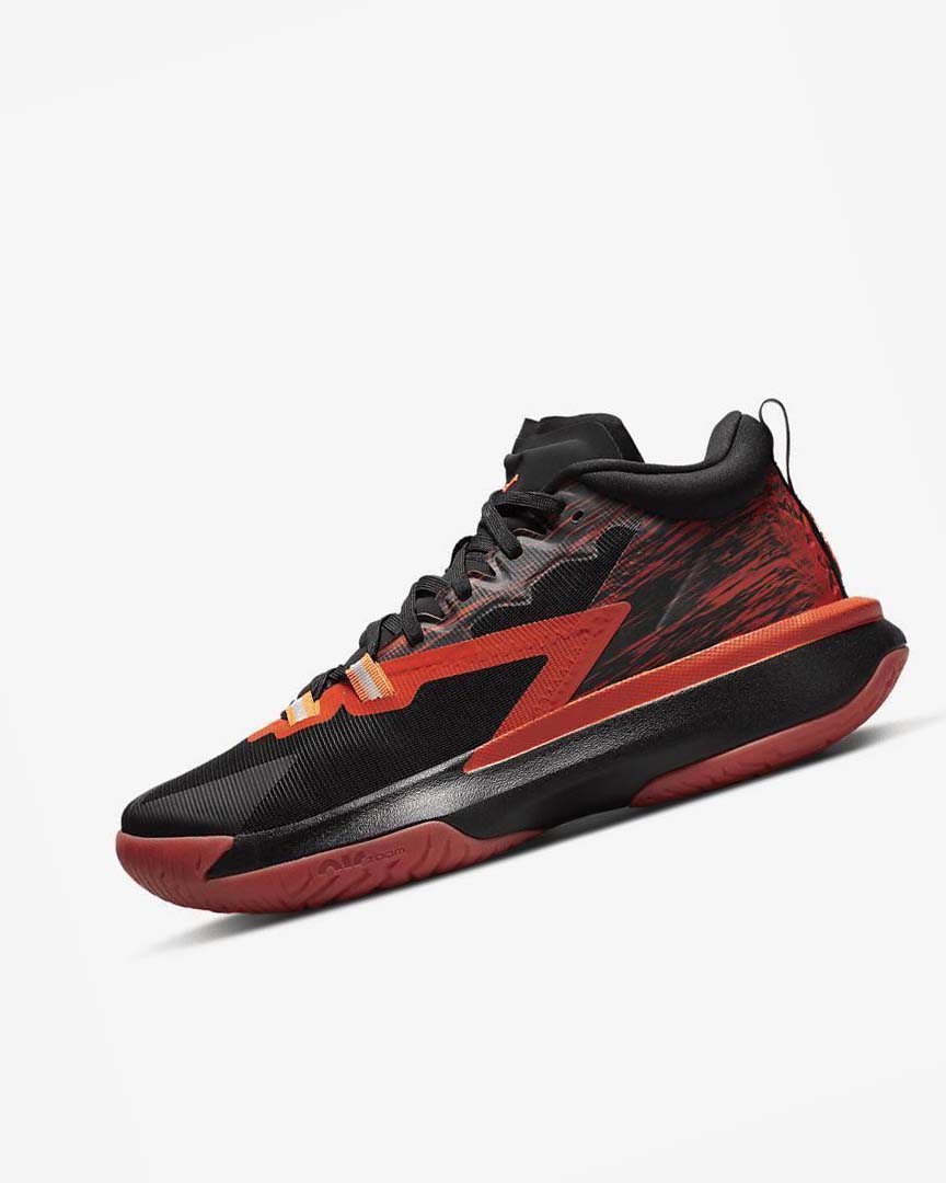 Black / Red / Orange Nike Zion 1 SP Men\'s Basketball Shoes | CA_4559