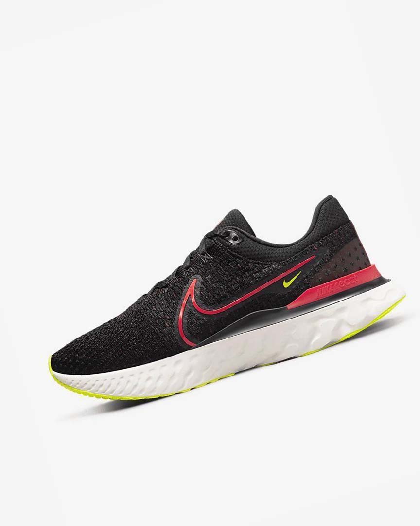 Black / Red / Red Nike React Infinity Run Flyknit 3 Men\'s Running Shoes | CA_4764