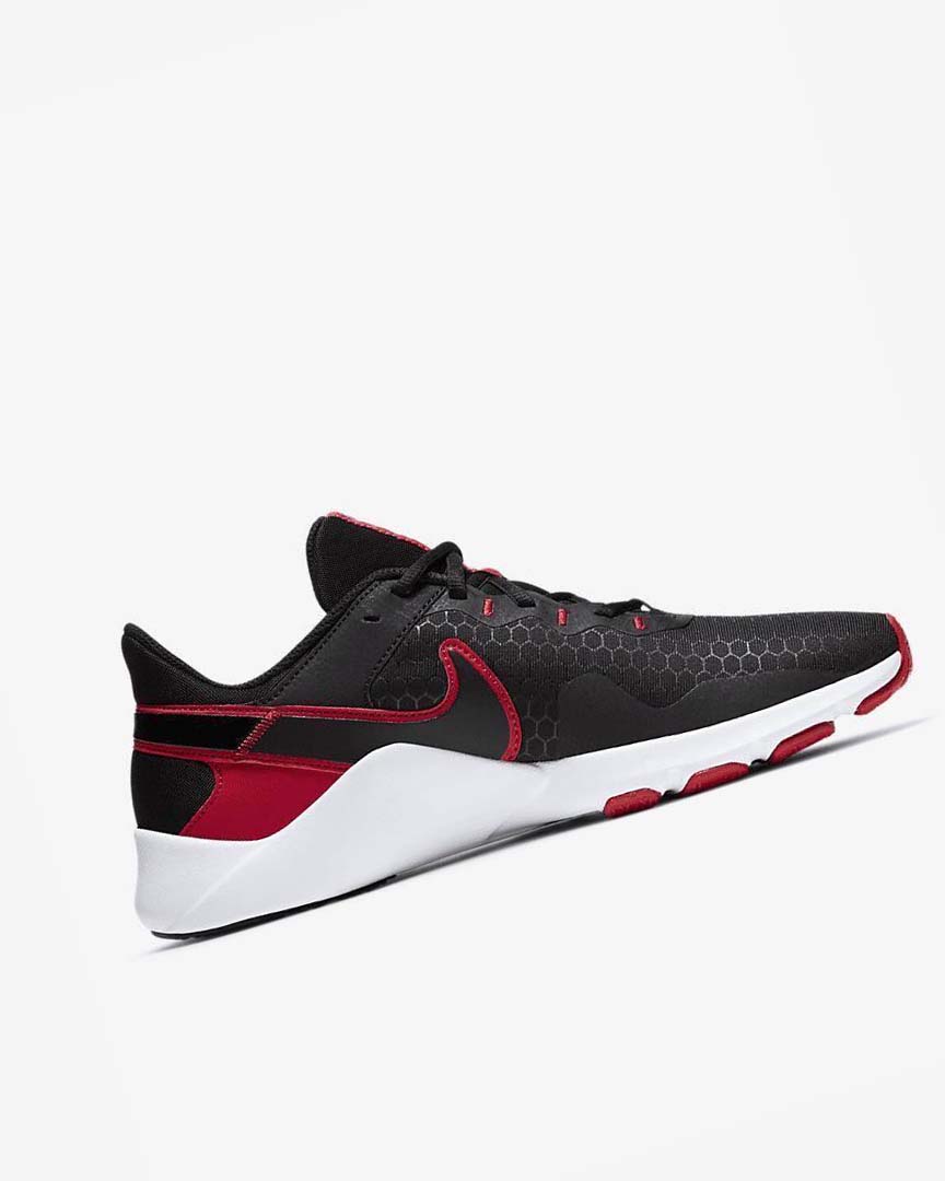 Black / Red / White / Black Nike Legend Essential 2 Men's Training Shoes | CA_1196