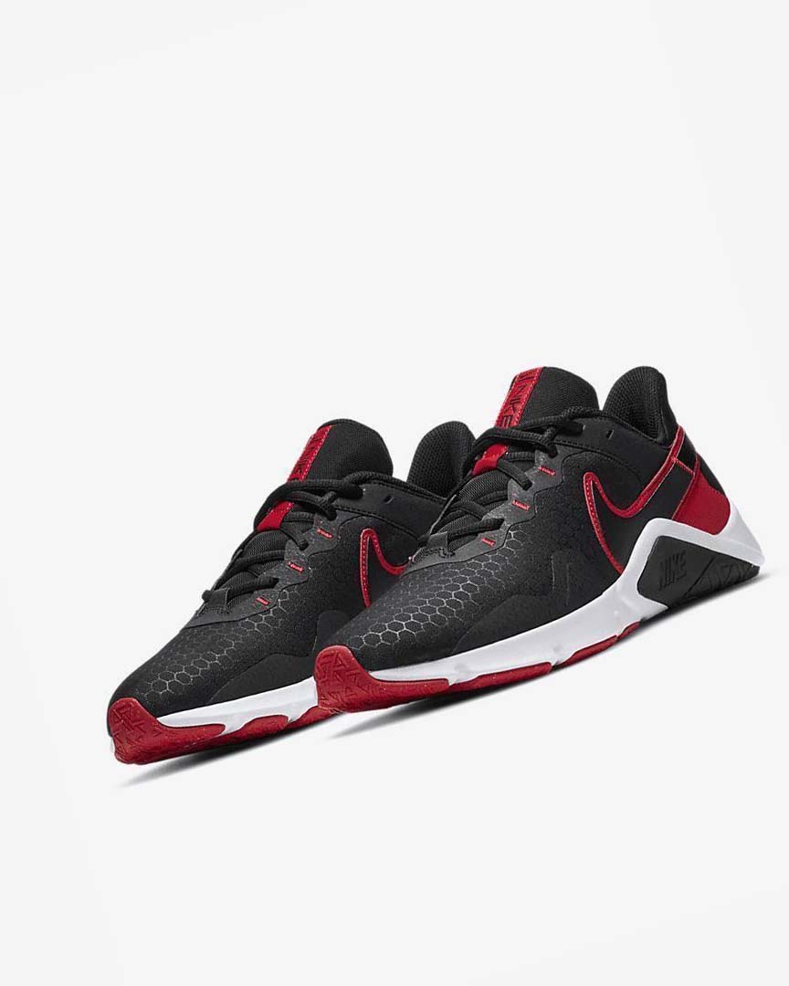 Black / Red / White / Black Nike Legend Essential 2 Men's Training Shoes | CA_1196