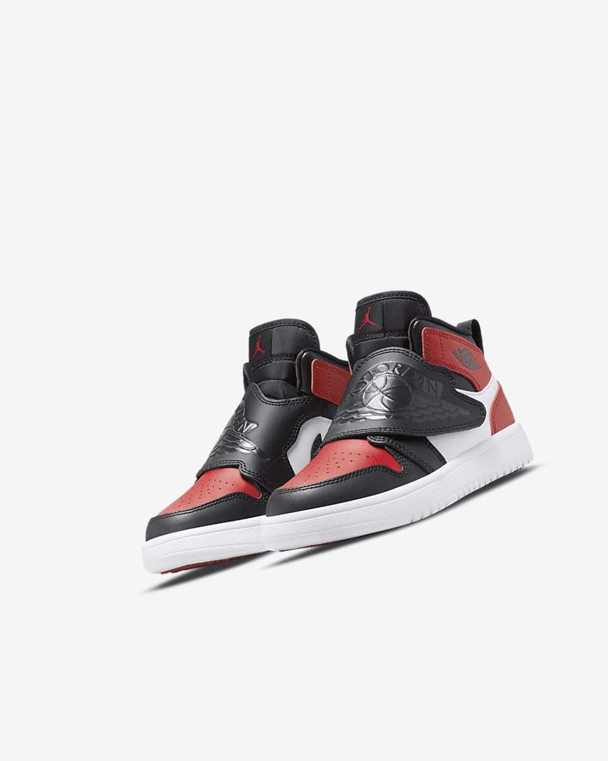 Black / Red / White / Dark Grey Nike Sky Jordan 1 Boys' Shoes | CA_5127