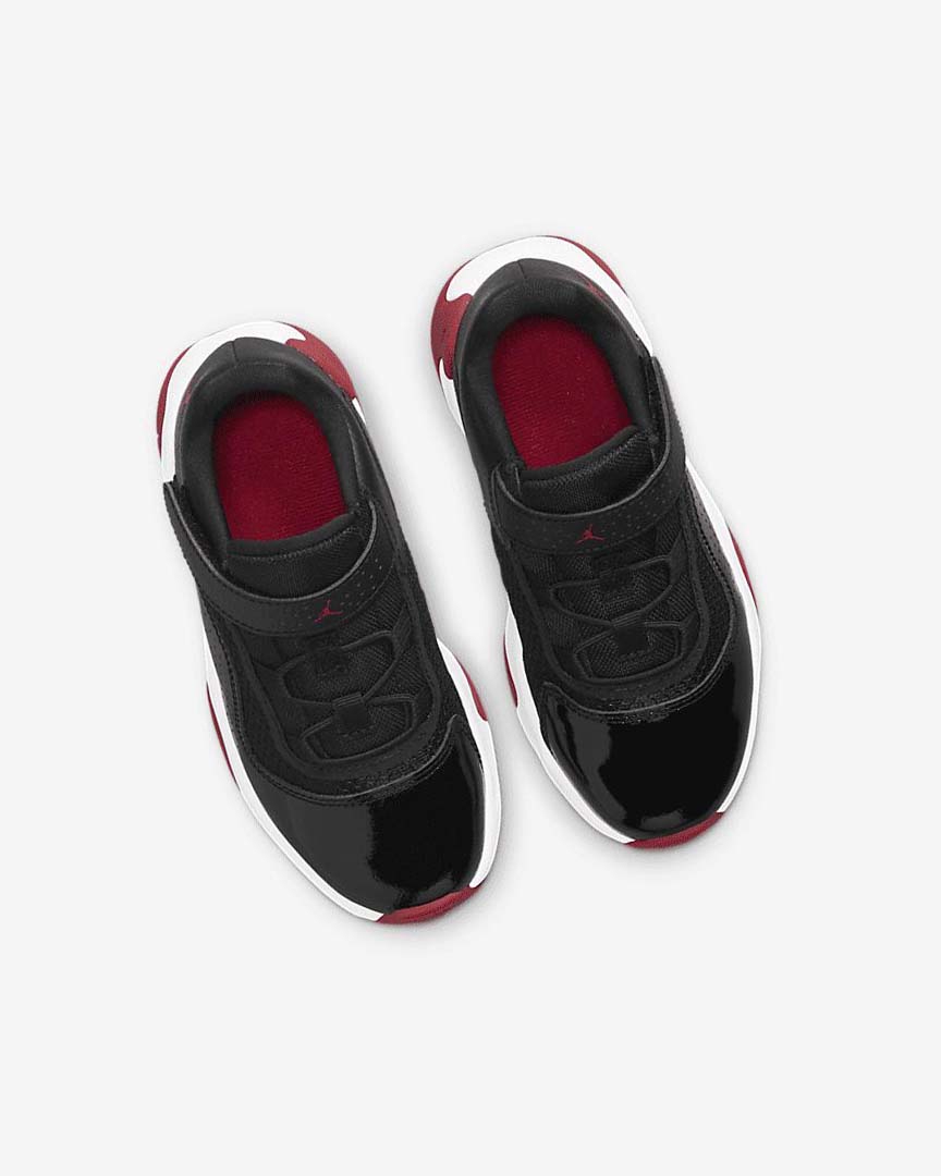 Black / Red / White Nike Jordan 11 CMFT Low Boys' Shoes | CA_2637